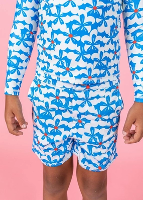 Flowerworks | Mini Boardies boys summer swimwear, boys rash guard swim sets
