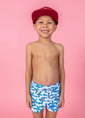 Flowerworks | Mini Euro Shorts boys summer swimwear, boys rash guard swim sets