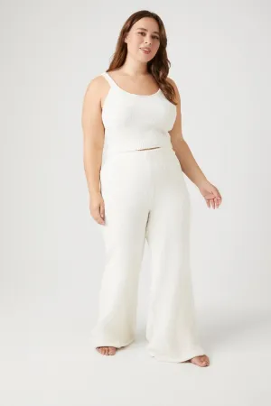 Forever 21 Plus Women's Sweater-Knit Pajama Pants Vanilla Forever 21