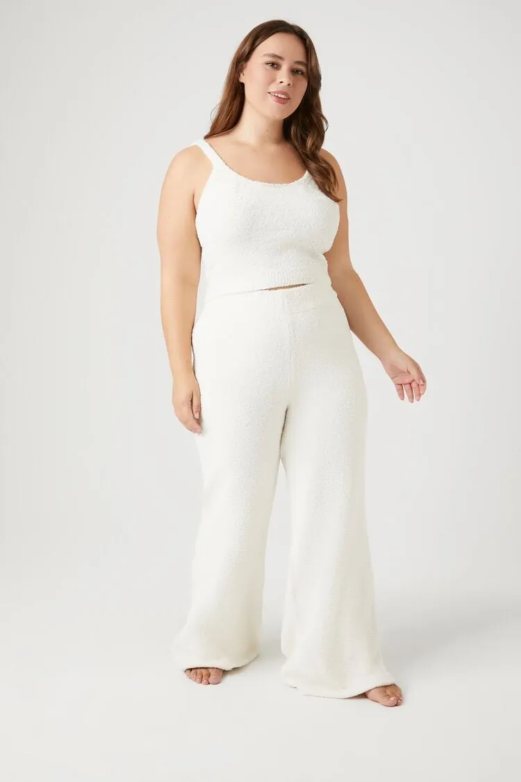 Forever 21 Plus Women's Sweater-Knit Pajama Pants Vanilla Forever 21