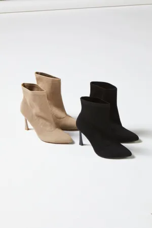 Forever 21 Women's Stiletto Sock Booties (Wide) Black Forever 21
