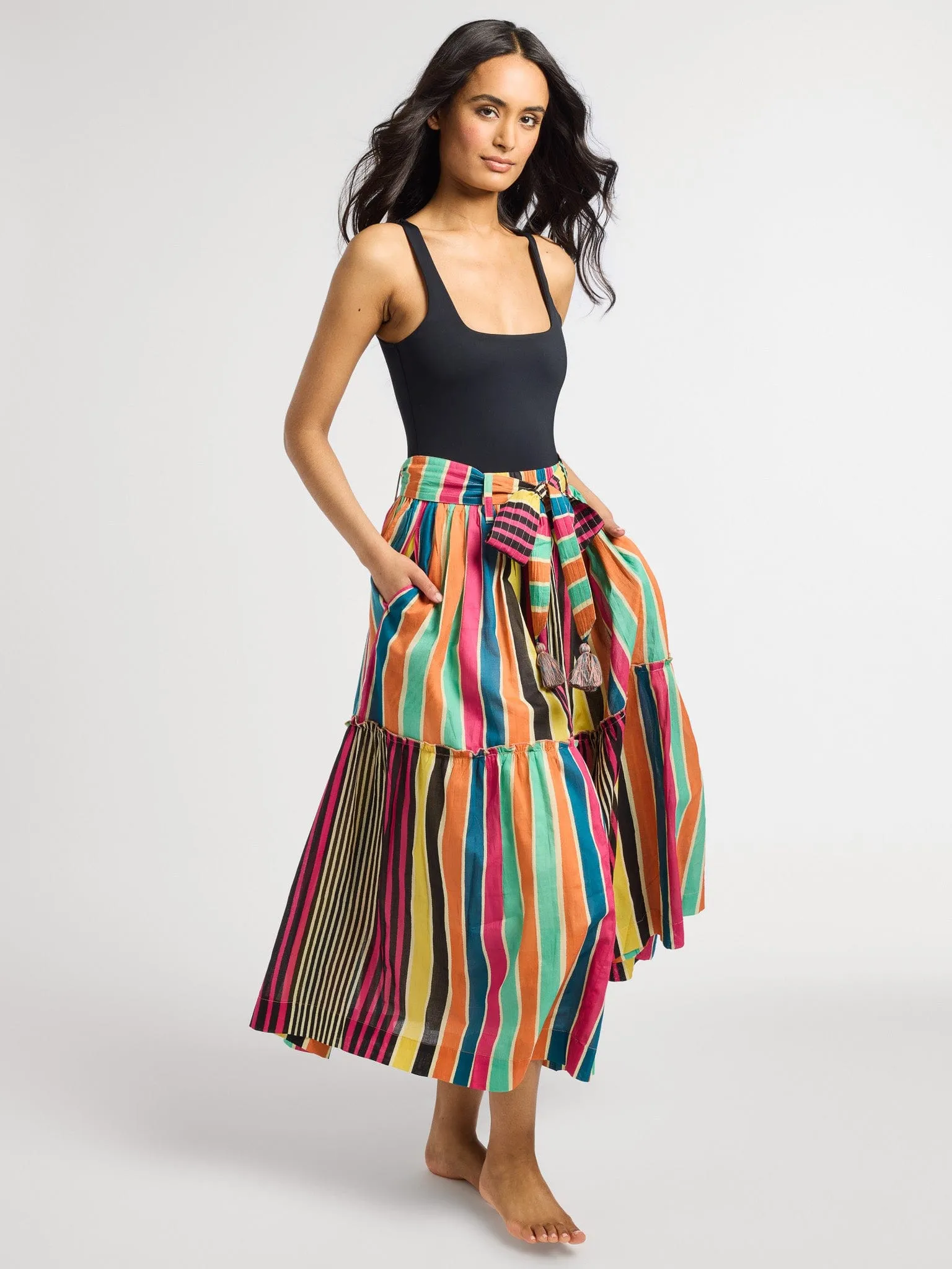 Franc?oise Skirt in Ibiza Stripe
