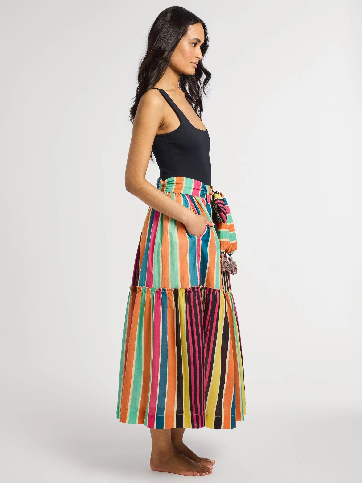 Franc?oise Skirt in Ibiza Stripe