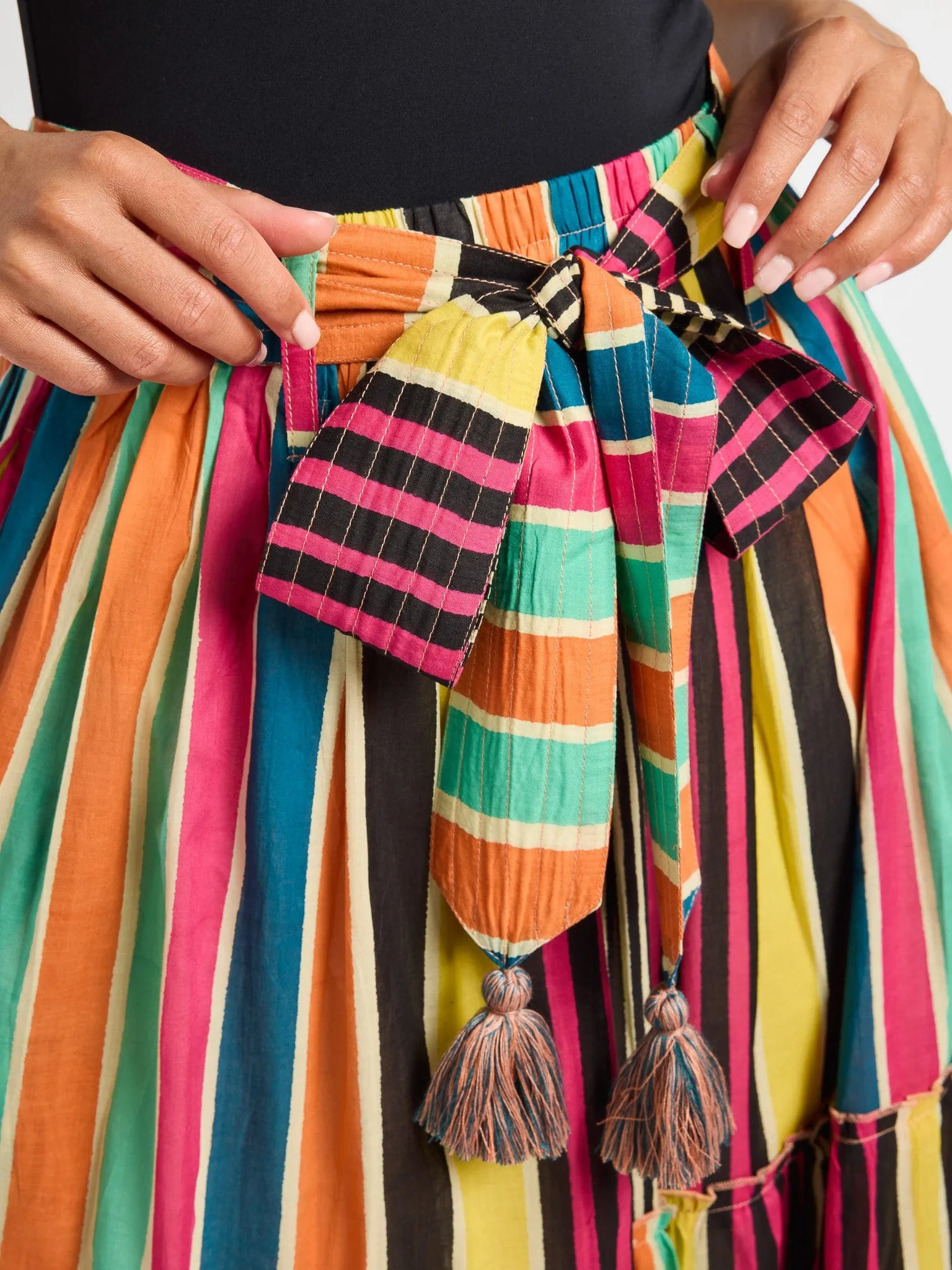 Franc?oise Skirt in Ibiza Stripe