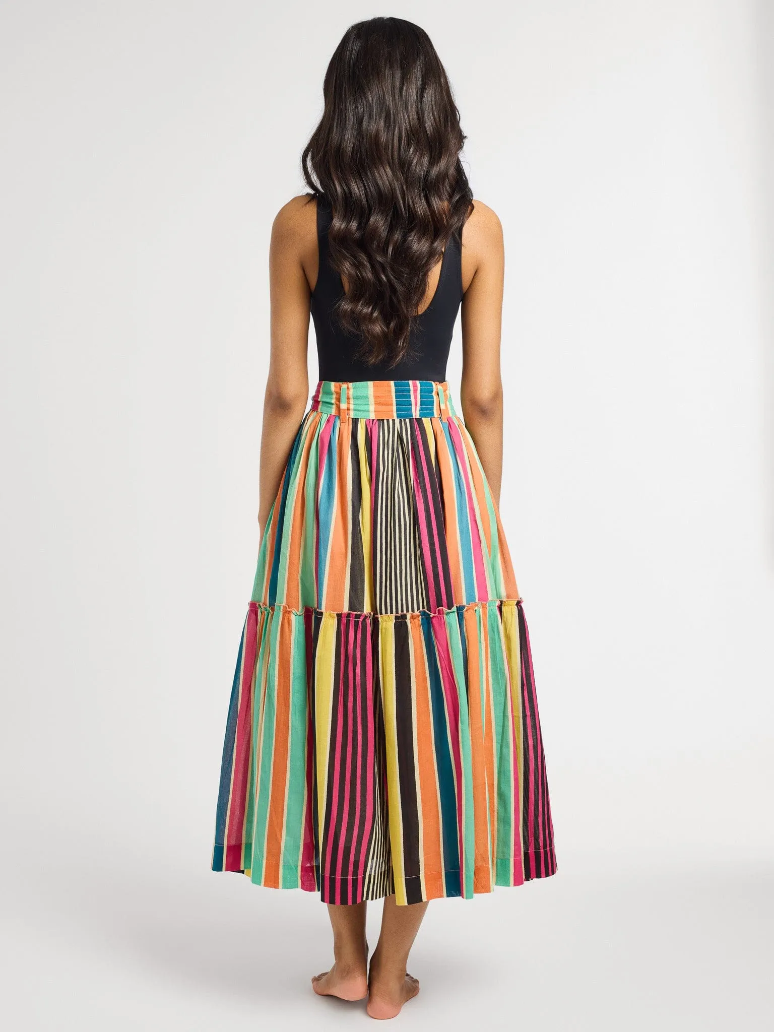 Franc?oise Skirt in Ibiza Stripe