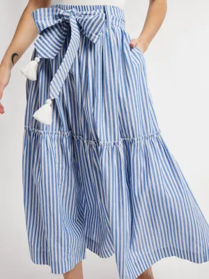 Franc?oise Skirt in Monaco Stripe