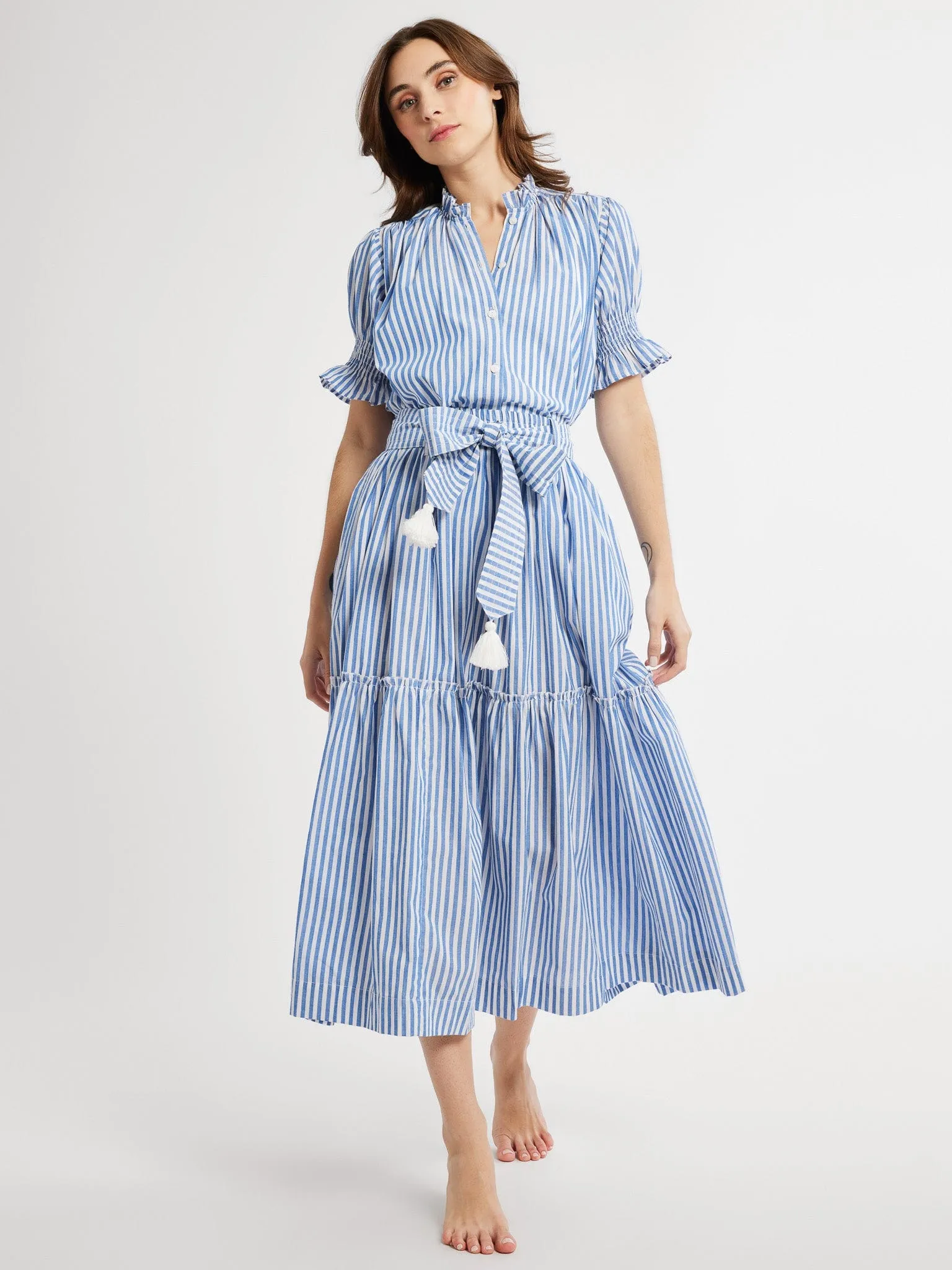 Franc?oise Skirt in Monaco Stripe
