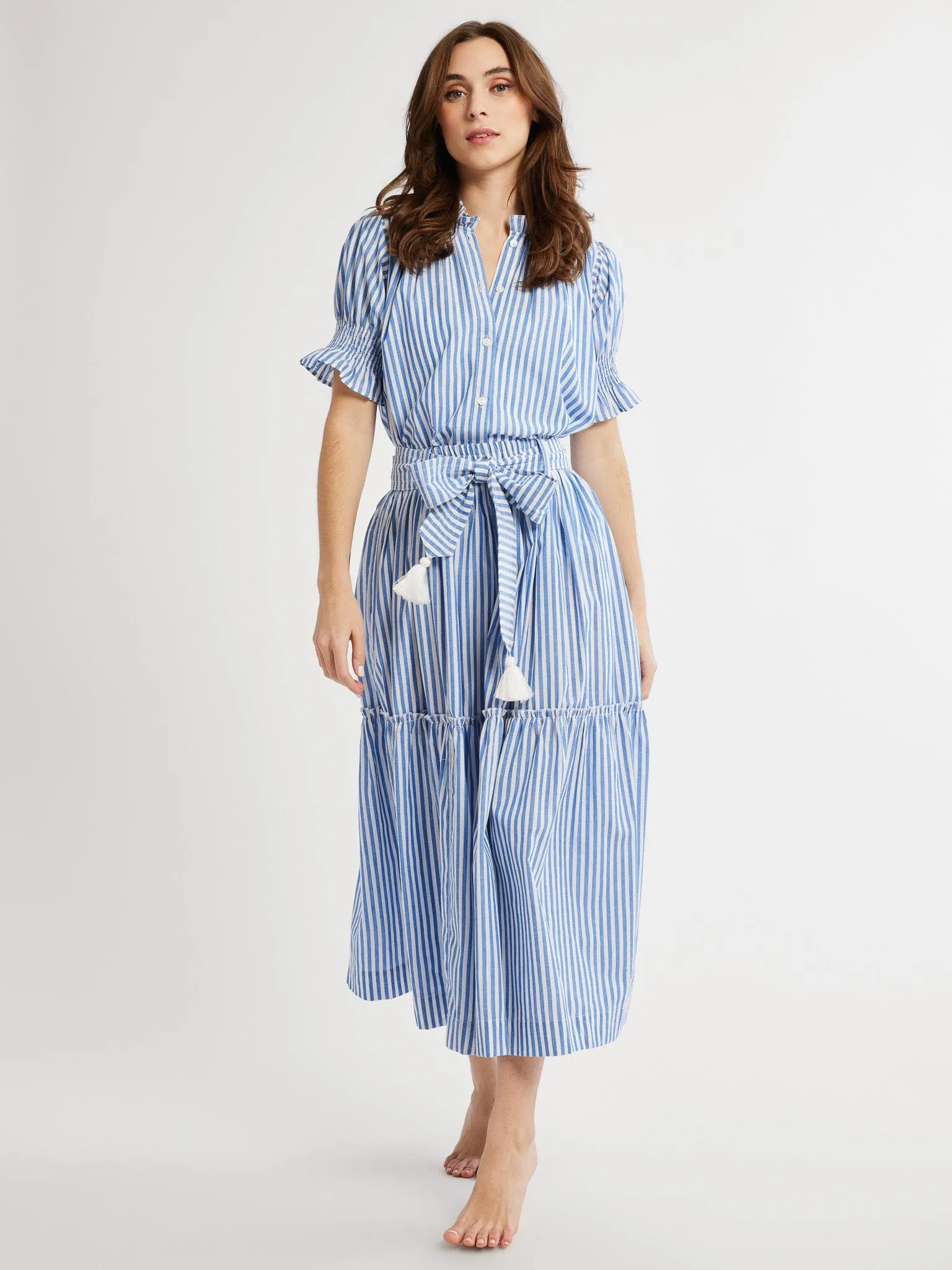 Franc?oise Skirt in Monaco Stripe