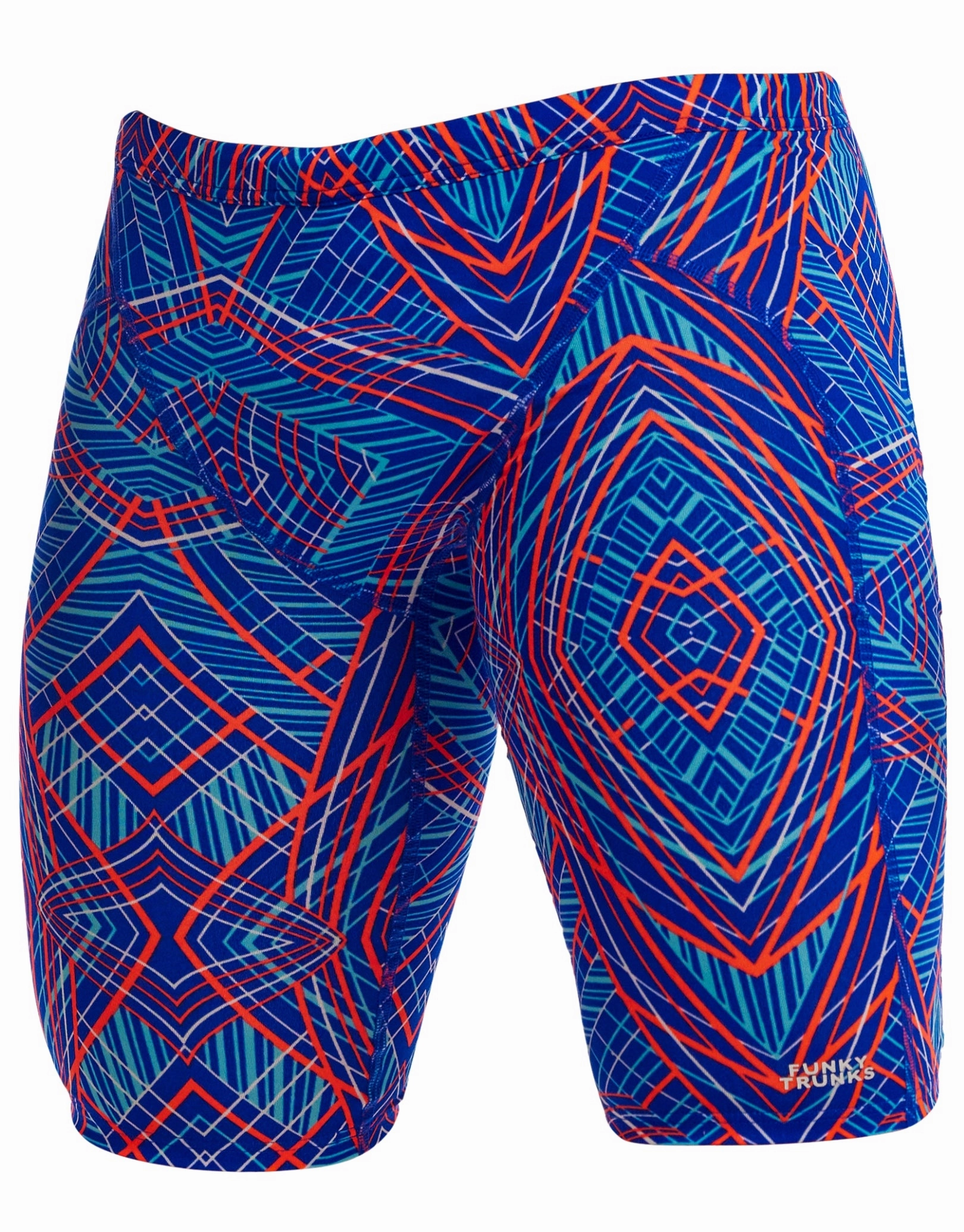 Frequency Swim Training Jammers - Blue/Red