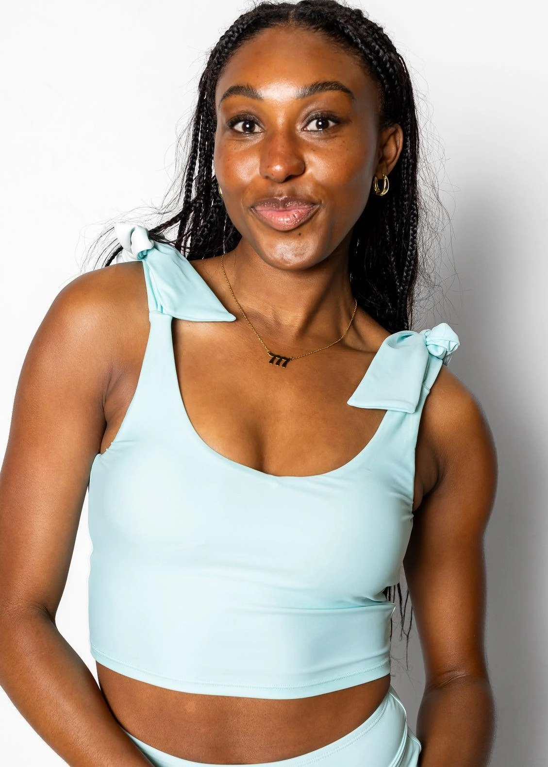 Fresh Mint | Knot Top tankini swim tops, adjustable bikini tops