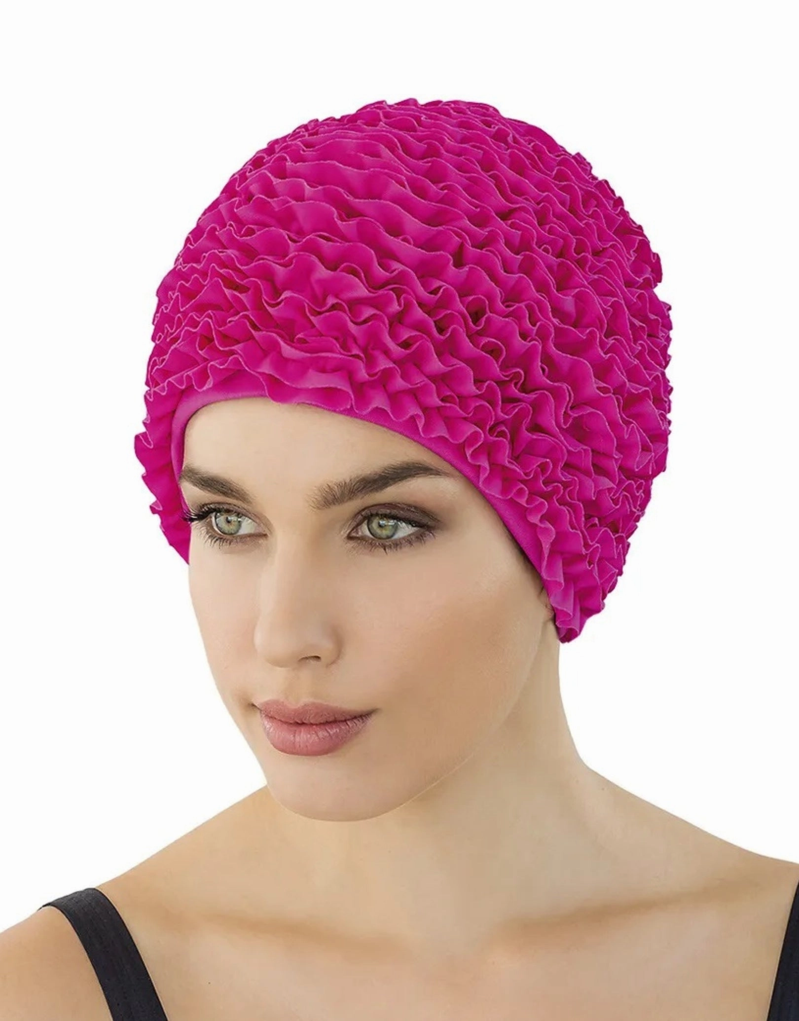 Frill Fabric Swim Cap fashy swimwear collection, fashy thermal swimwear