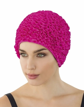Frill Fabric Swim Cap fashy swimwear collection, fashy thermal swimwear