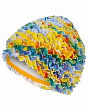 Frilly Swim Cap fashy swimwear collection, fashy thermal swimwear
