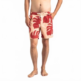 Fronds Boardshort In Print mens full coverage swimwear, stylish mens swim trunks