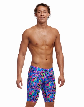 Funk & Blues Swim Training Jammers - Multi funky trunks swim shorts, mens funky trunks swimwear