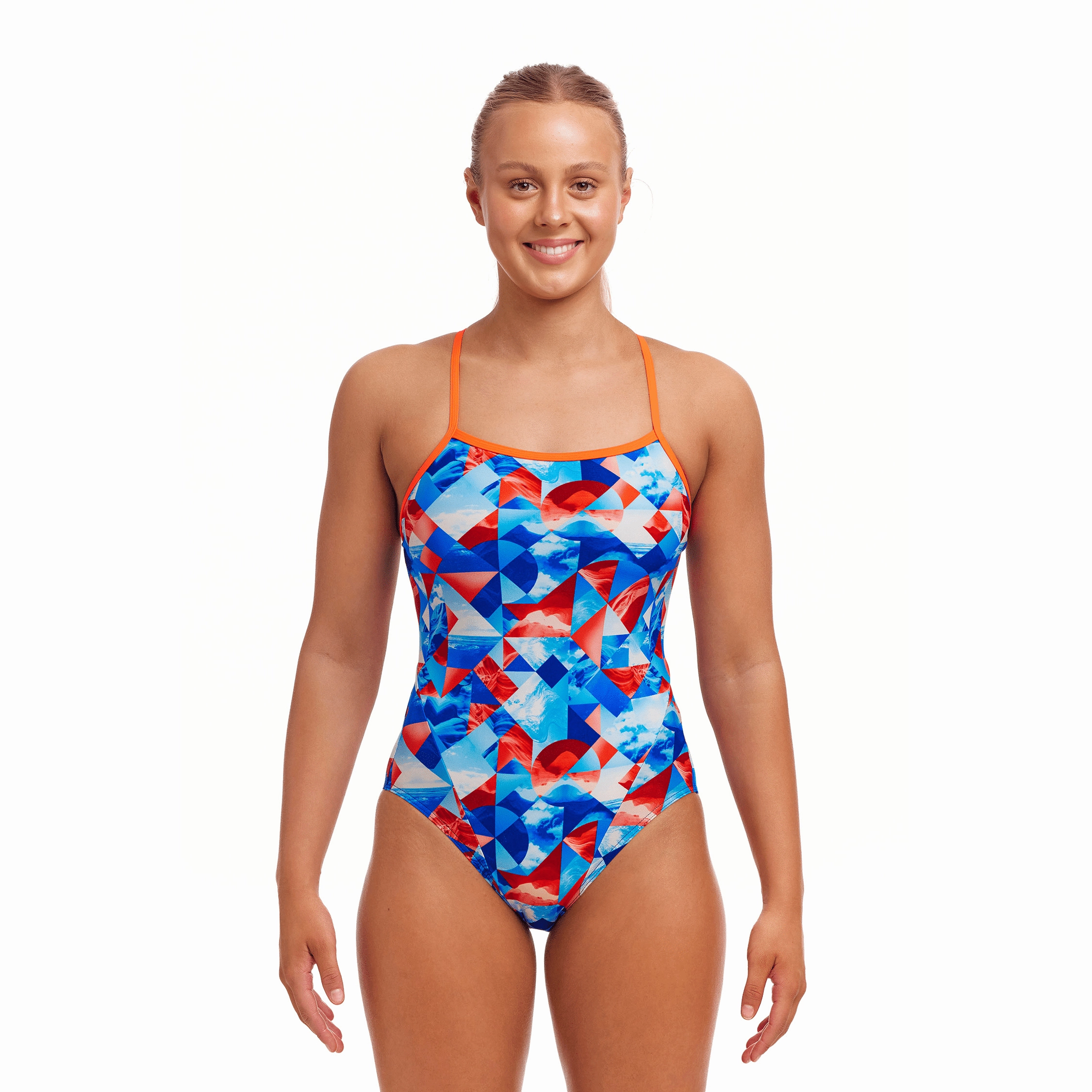 Funkita Big Swell Single Strap Ladies Swimsuit swim training suits women, performance one piece swimsuits