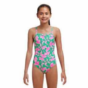 Funkita Blossom Fly Strapped In Girls Swimsuit swim training suits women, performance one piece swimsuits