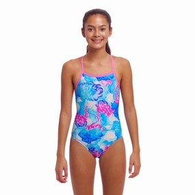 Funkita Cloud Street Tie Me Tight Girls Swimsuit swim training suits women, performance one piece swimsuits
