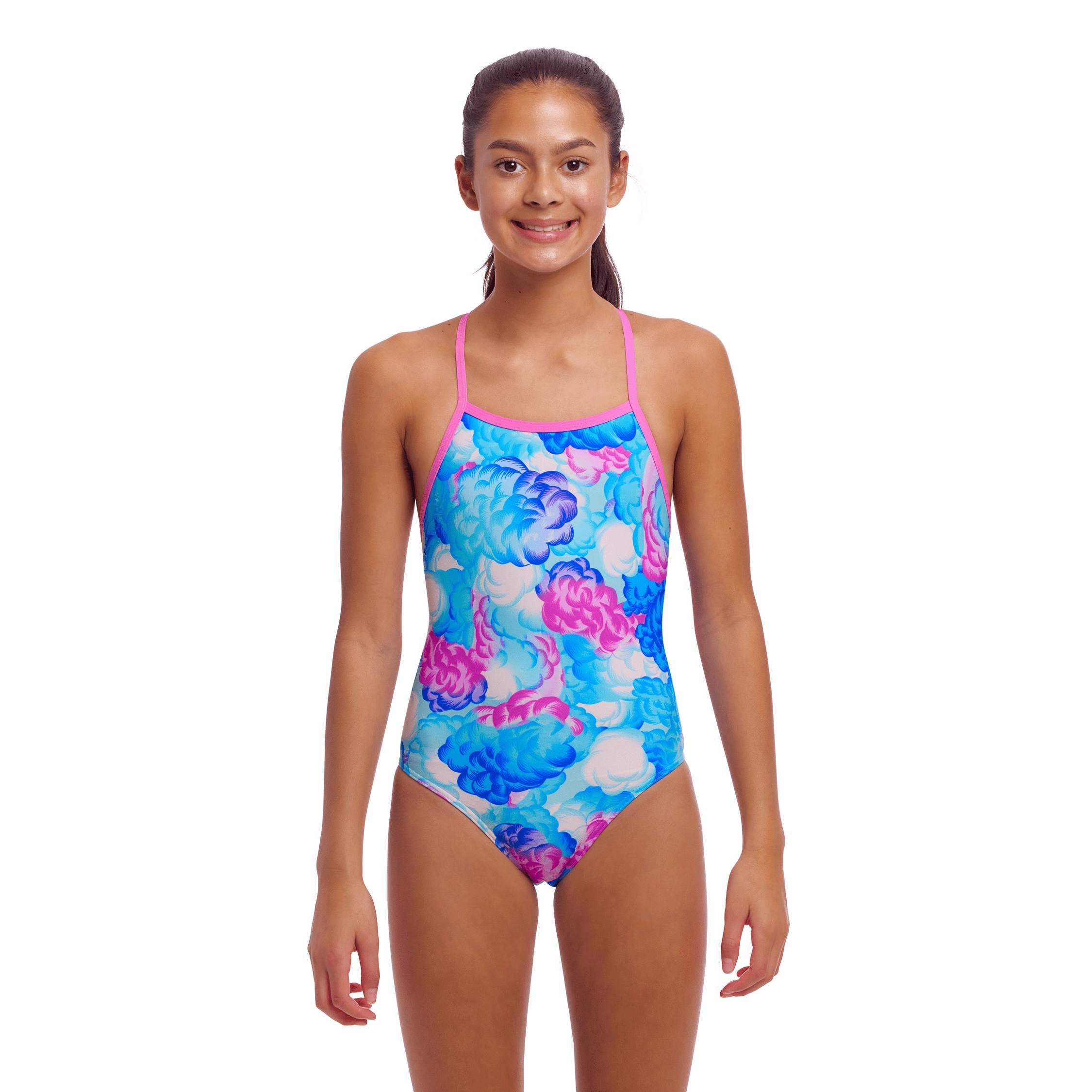 Funkita Cloud Street Tie Me Tight Girls Swimsuit swim training suits women, performance one piece swimsuits