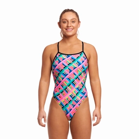 Funkita Cubie Jubie Ladies Tie Me Tight One Piece Swimsuit swim training suits women, performance one piece swimsuits
