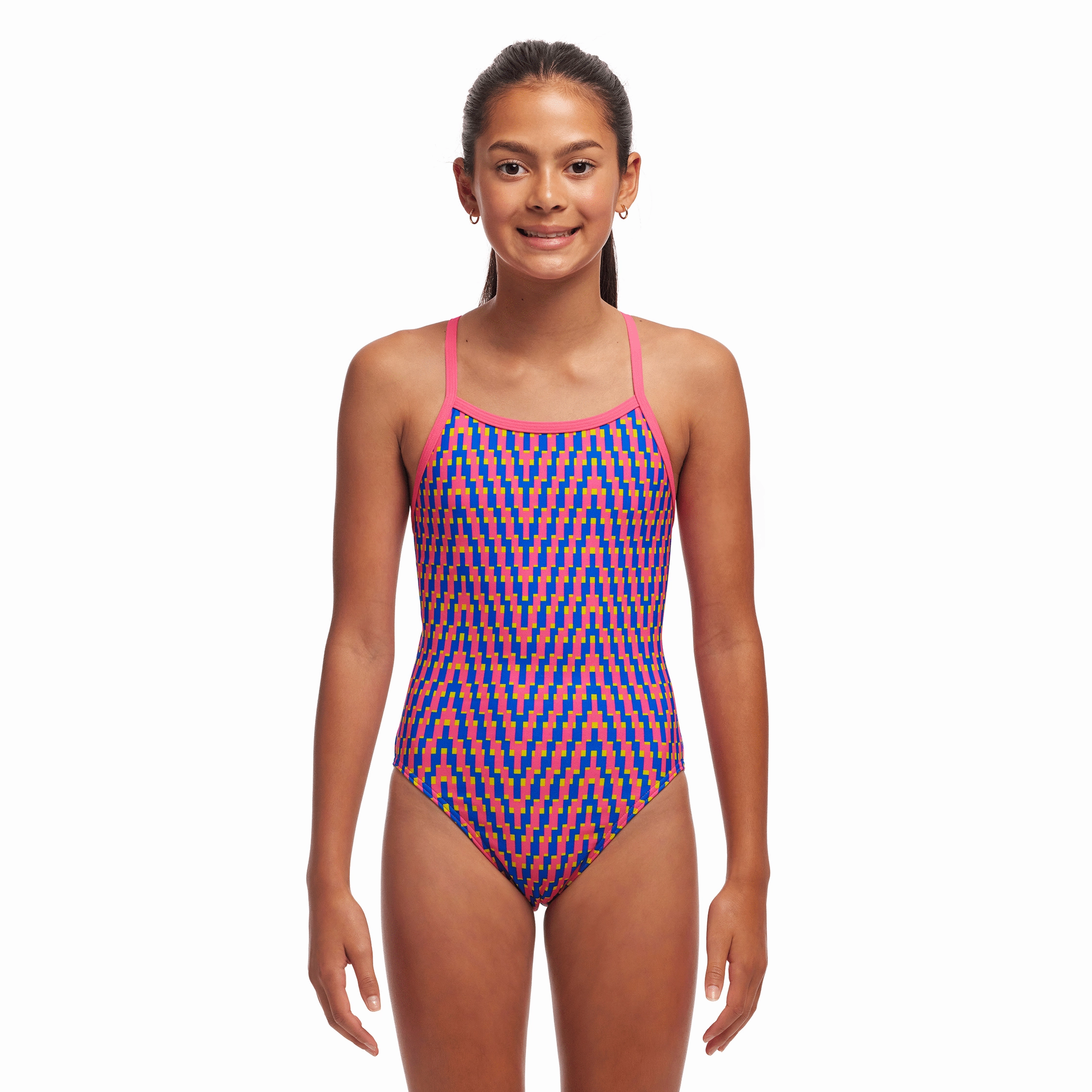 Funkita Daily Steps Single Strap Girls Swimsuit swim training suits women, performance one piece swimsuits