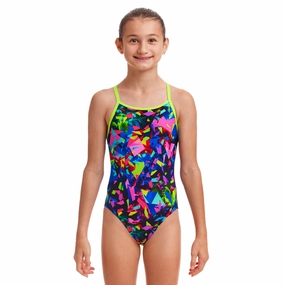 Funkita Destroyer Diamond Back Girls Swimsuit swim training suits women, performance one piece swimsuits