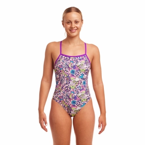 Funkita Donkey Doll Tie Me Tight Ladies Swimsuit swim training suits women, performance one piece swimsuits