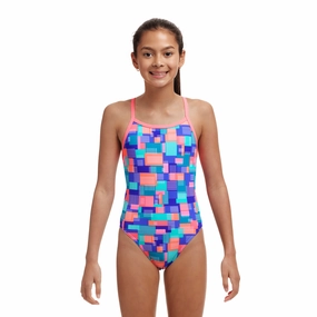 Funkita Giga Bit Single Strap Girls Swimsuit swim training suits women, performance one piece swimsuits