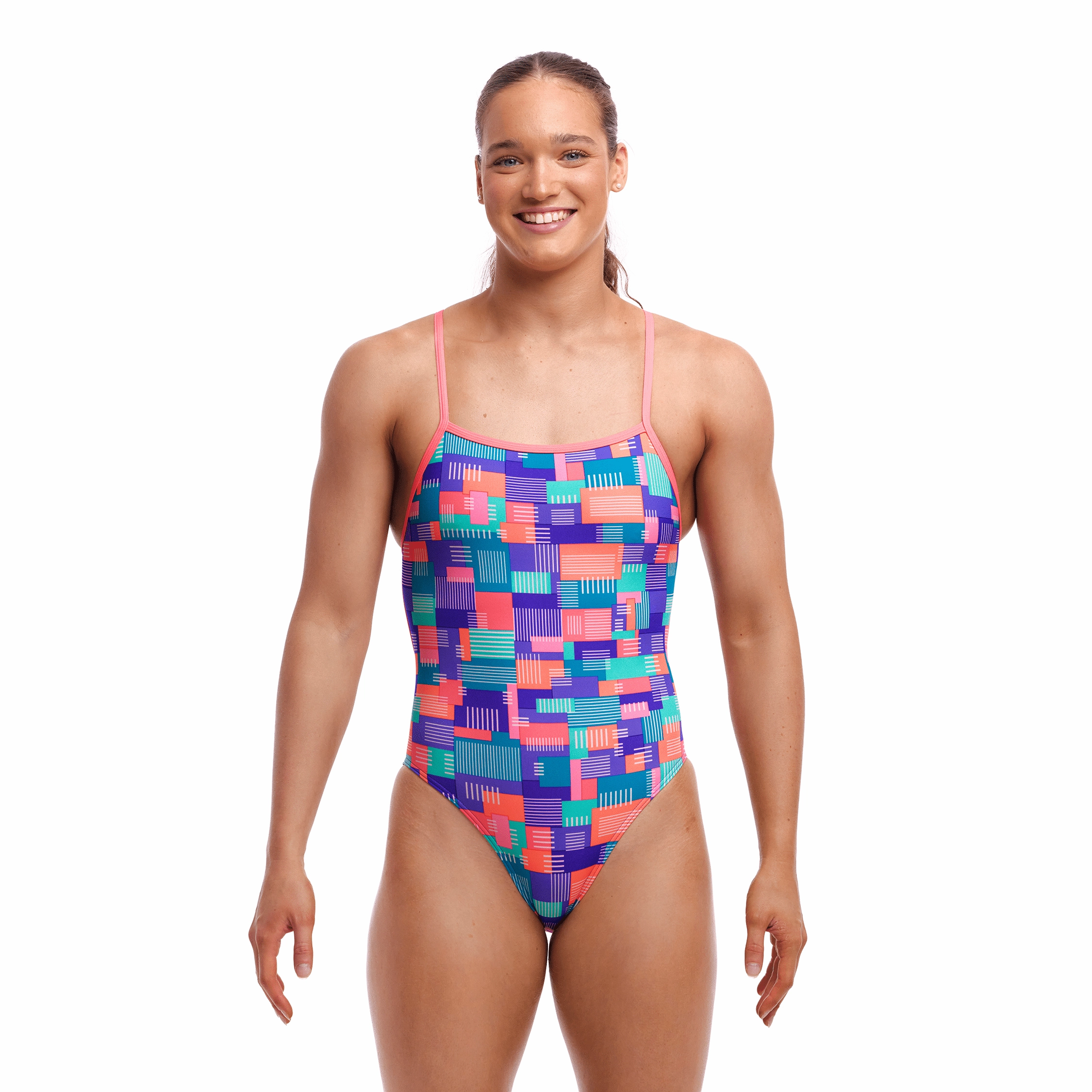 Funkita Giga Bit Single Strength Ladies Swimsuit swim training suits women, performance one piece swimsuits