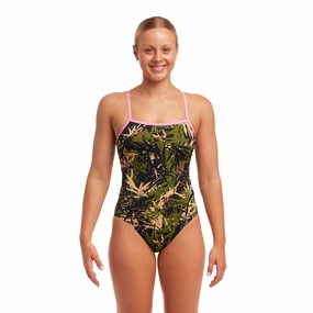 Funkita Gigi Jo Jo Single Strap Ladies Swimsuit swim training suits women, performance one piece swimsuits