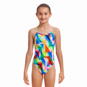 Funkita Hazy Daze Single Strap Girls Swimsuit swim training suits women, performance one piece swimsuits