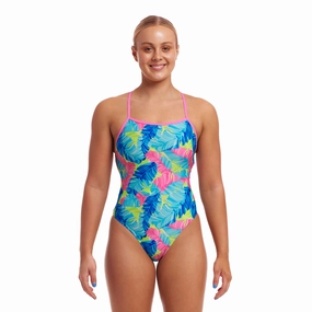 Funkita I'm Leaving Strapped In Ladies Swimsuit swim training suits women, performance one piece swimsuits