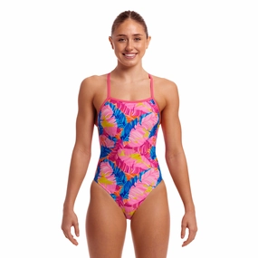 Funkita Just Jungle Tie Me Tight Ladies Swimsuit swim training suits women, performance one piece swimsuits