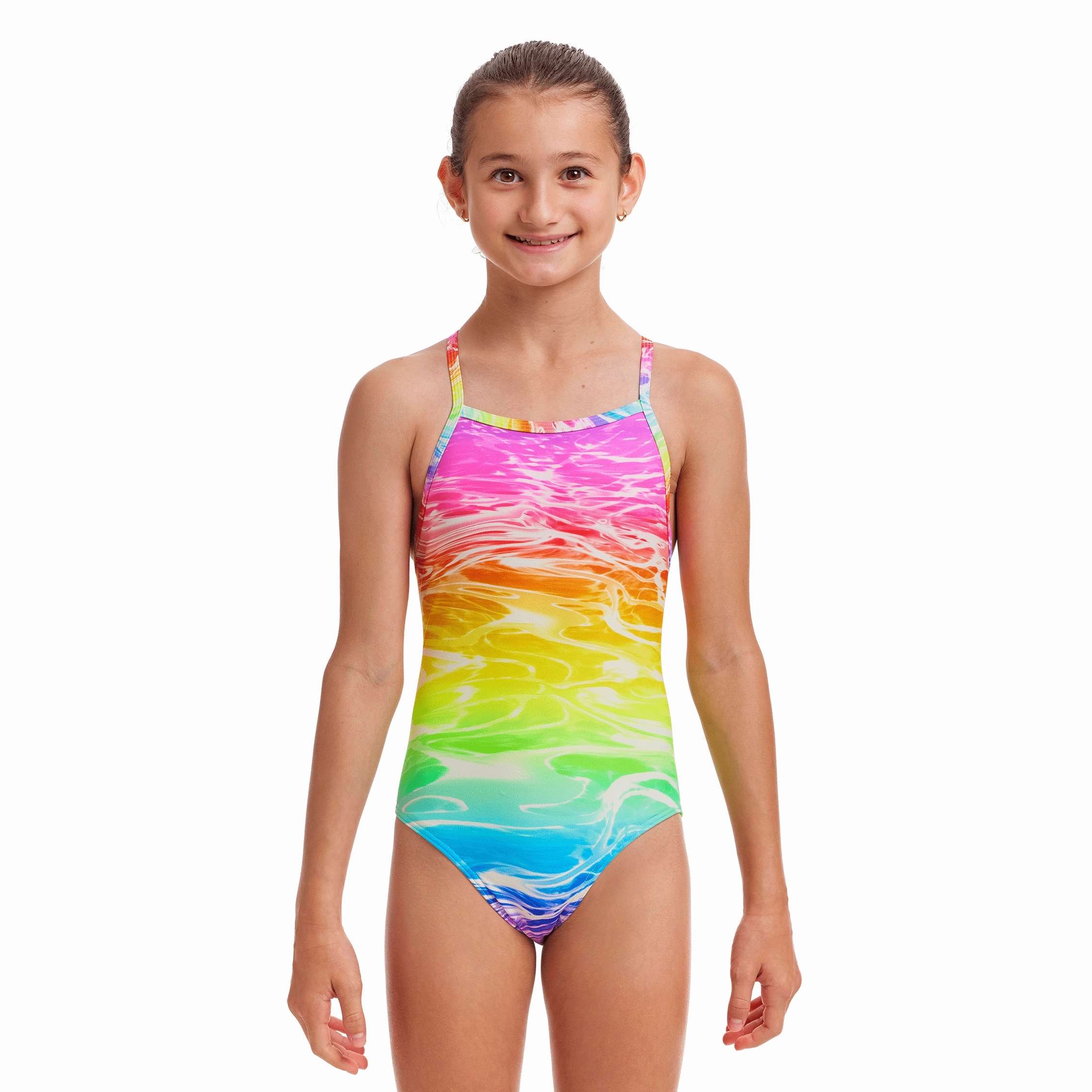 Funkita Lake Acid Tie Me Tight Girls Swimsuit swim training suits women, performance one piece swimsuits