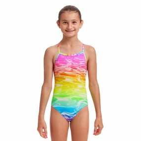 Funkita Lake Acid Tie Me Tight Girls Swimsuit swim training suits women, performance one piece swimsuits
