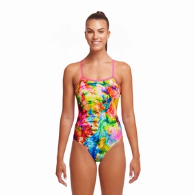 Funkita Out Trumped Ladies Single Strap One Piece Swimsuit swim training suits women, performance one piece swimsuits