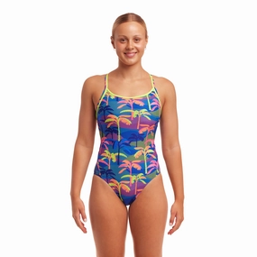 Funkita Palm A Lot Diamond Back Ladies Swimsuit swim training suits women, performance one piece swimsuits
