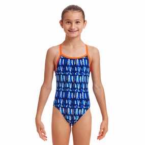 Funkita Perfect Teeth Single Strap Girls Swimsuit swim training suits women, performance one piece swimsuits
