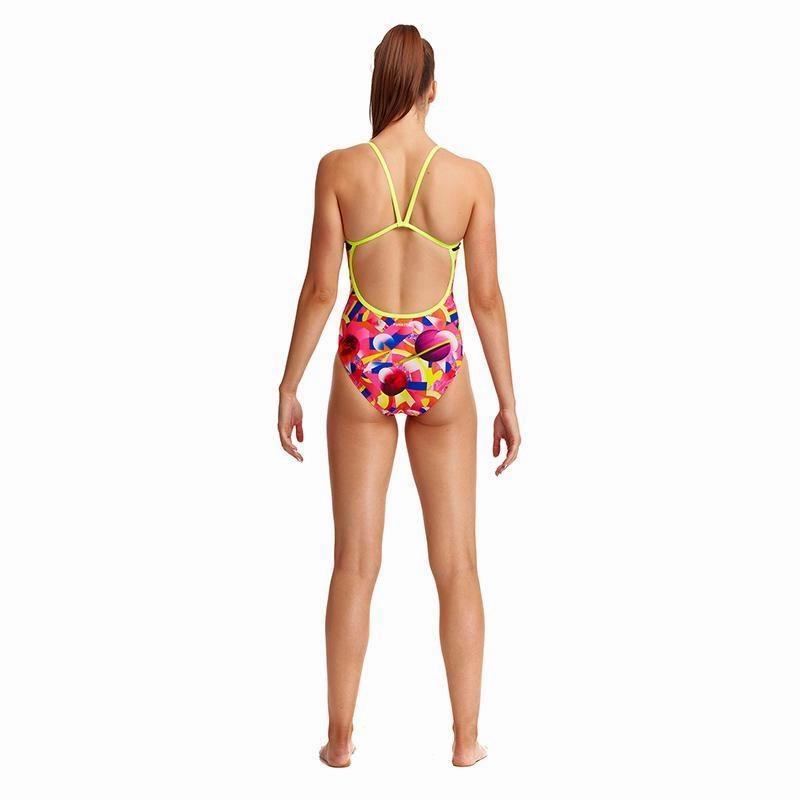 Funkita Pink Pluto Ladies Single Strap Swimsuit