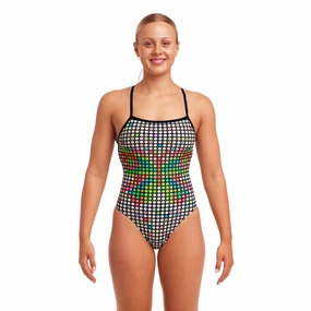 Funkita Snow Flyer Strapped In Ladies Swimsuit swim training suits women, performance one piece swimsuits
