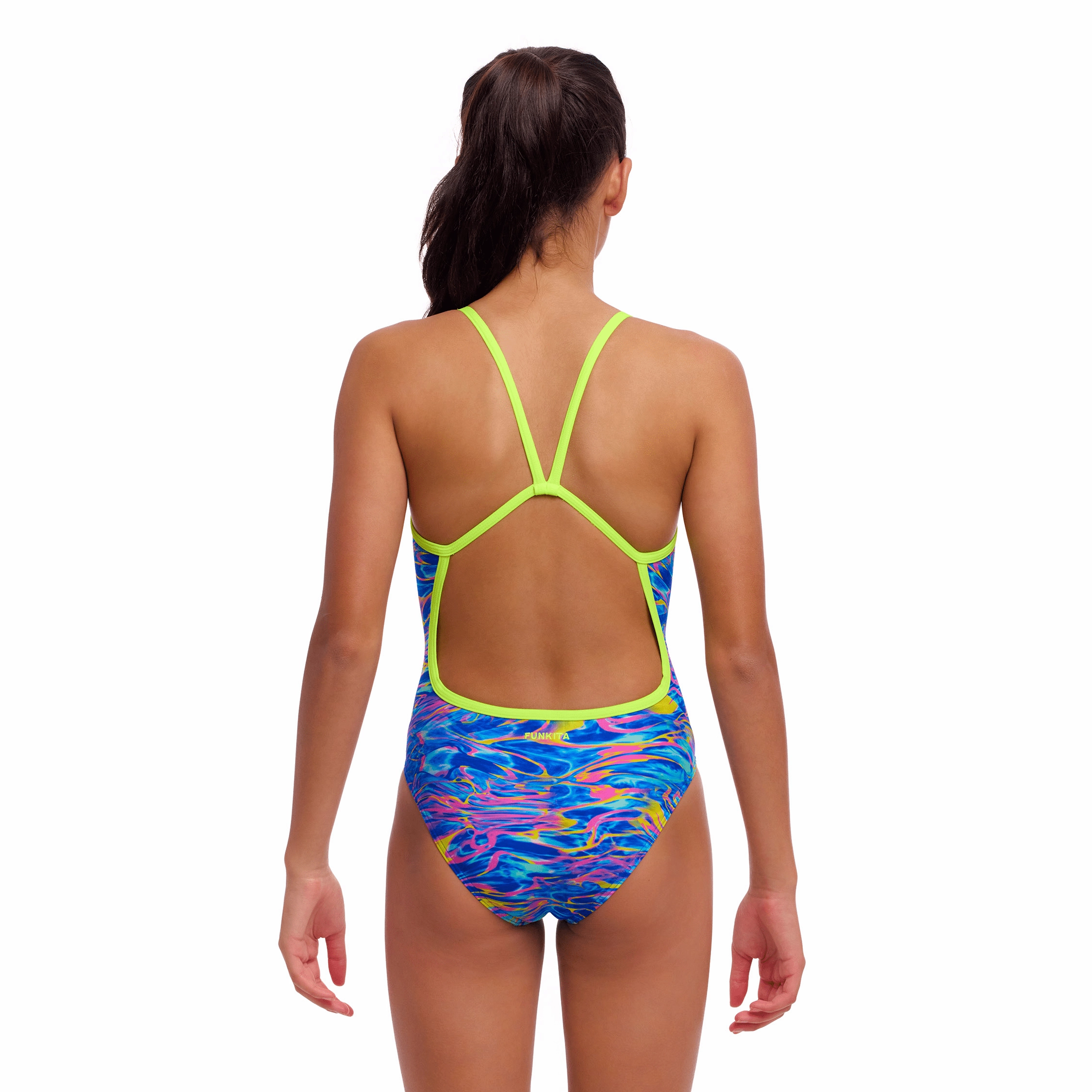 Funkita Stir Crazy Single Strap Girls Swimsuit