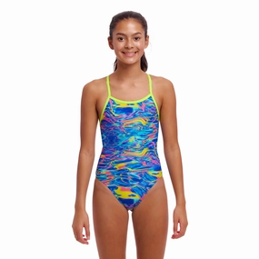 Funkita Stir Crazy Single Strap Girls Swimsuit swim training suits women, performance one piece swimsuits