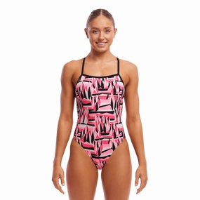 Funkita Sugar Hits Ladies Single Strength Swimsuit swim training suits women, performance one piece swimsuits