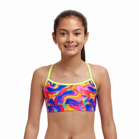 Funkita Summer Swirl Girls Swim Sports Top swim training suits women, performance one piece swimsuits