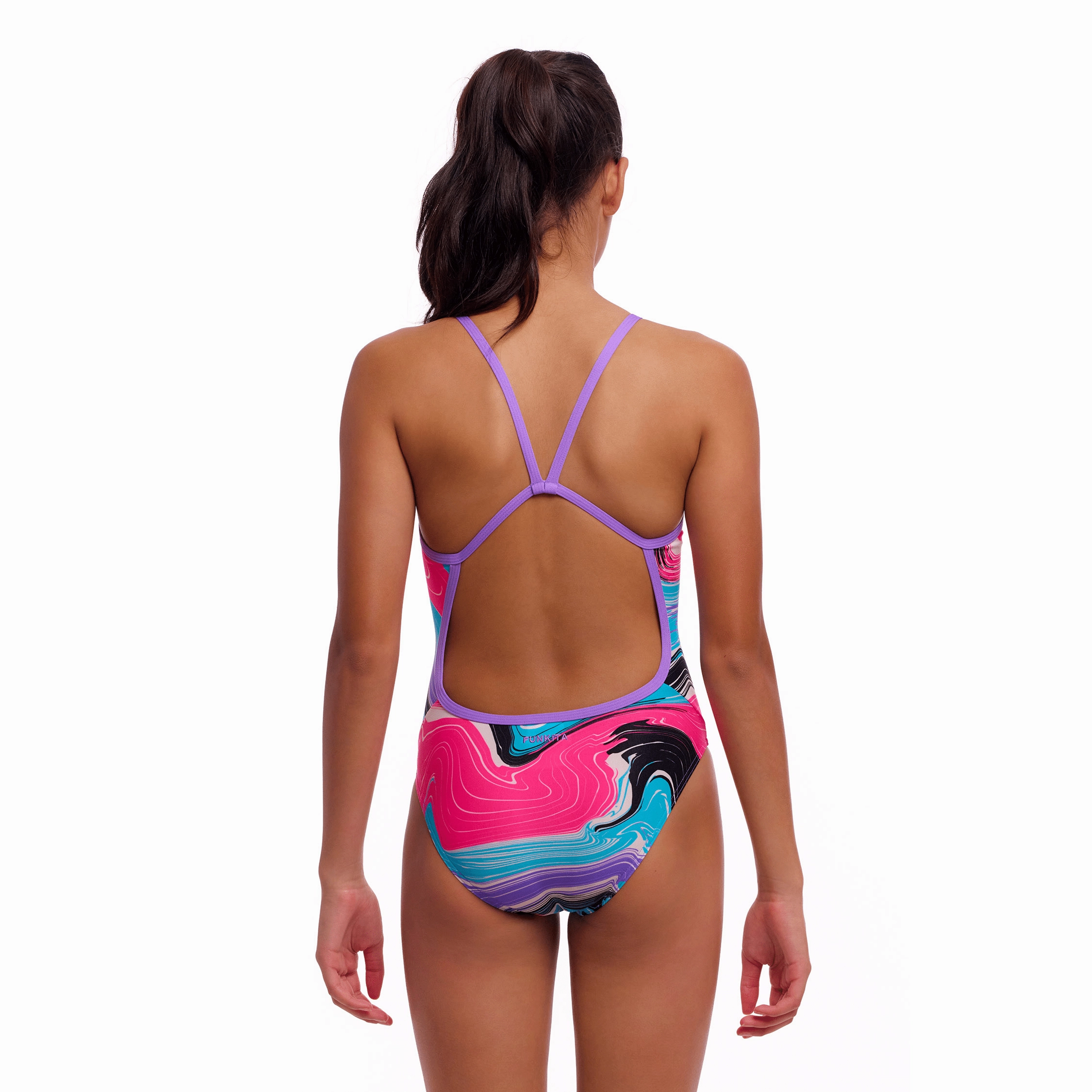 Funkita Sweetest Swirl Single Strap Girls Swimsuit