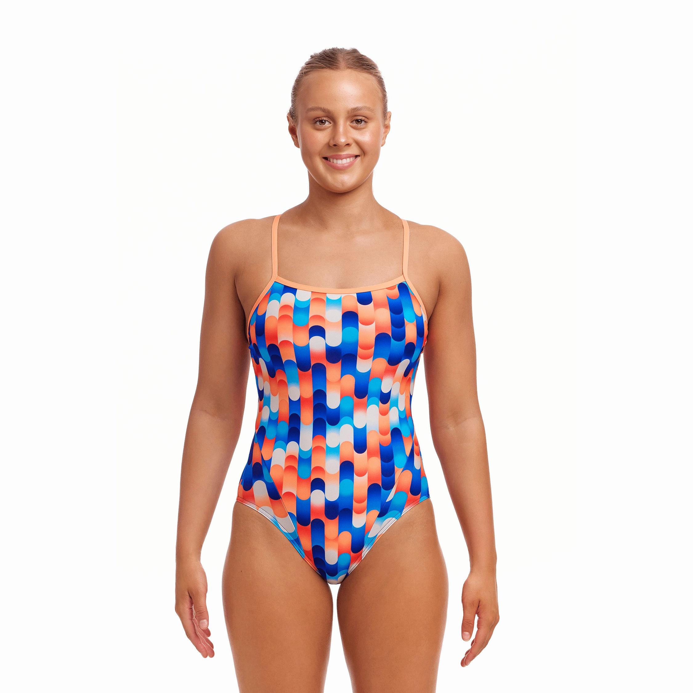 Funkita Tail End Single Strap Ladies Swimsuit swim training suits women, performance one piece swimsuits