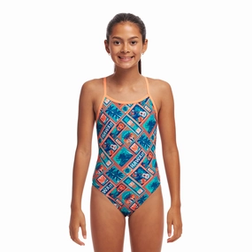 Funkita Tiki Tango Single Strap Girls Swimsuit swim training suits women, performance one piece swimsuits