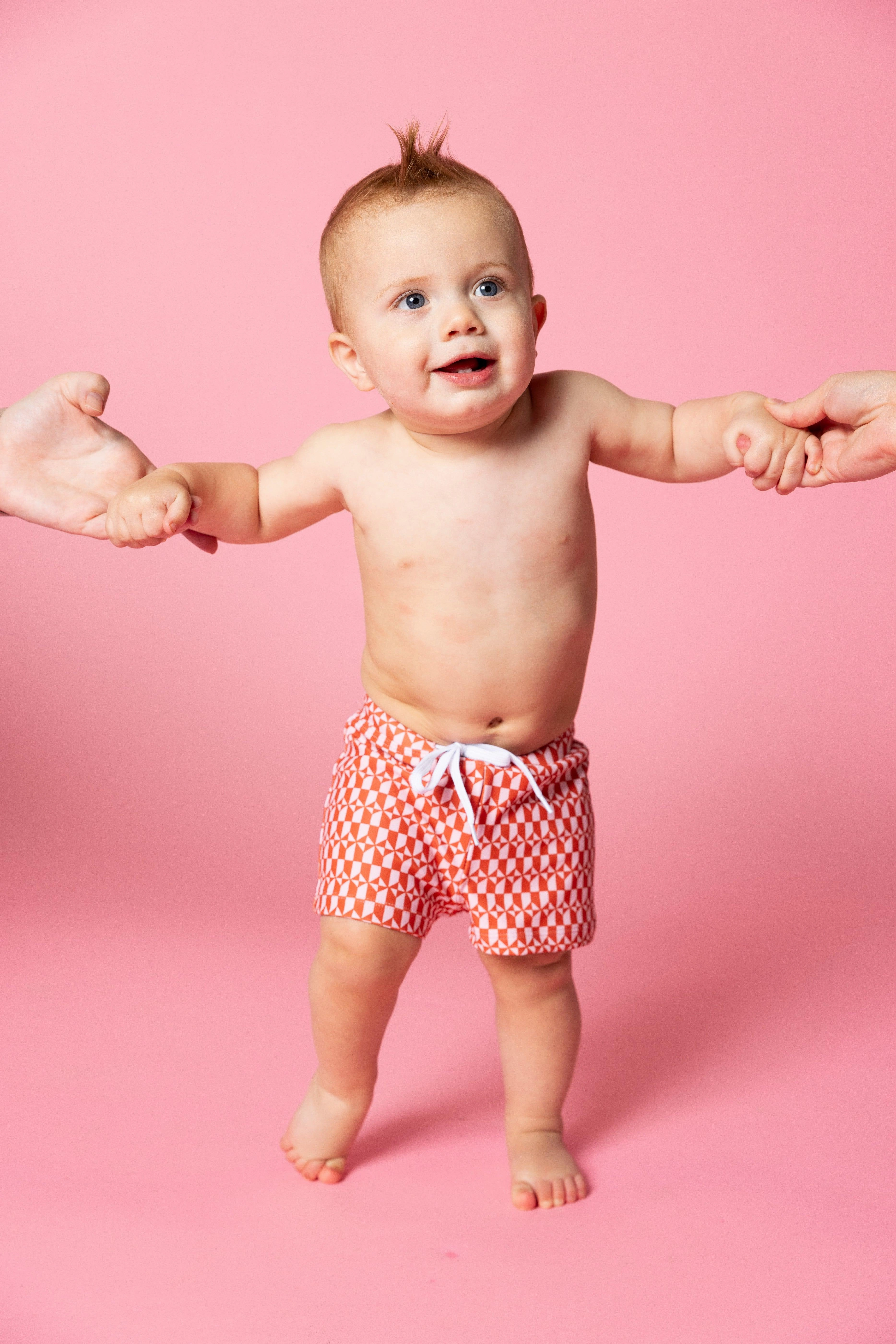 Geometric | Baby Euro Shorts boys summer swimwear, boys rash guard swim sets