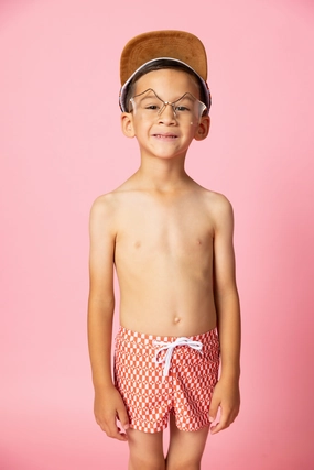 Geometric | Mini Euro Shorts boys summer swimwear, boys rash guard swim sets
