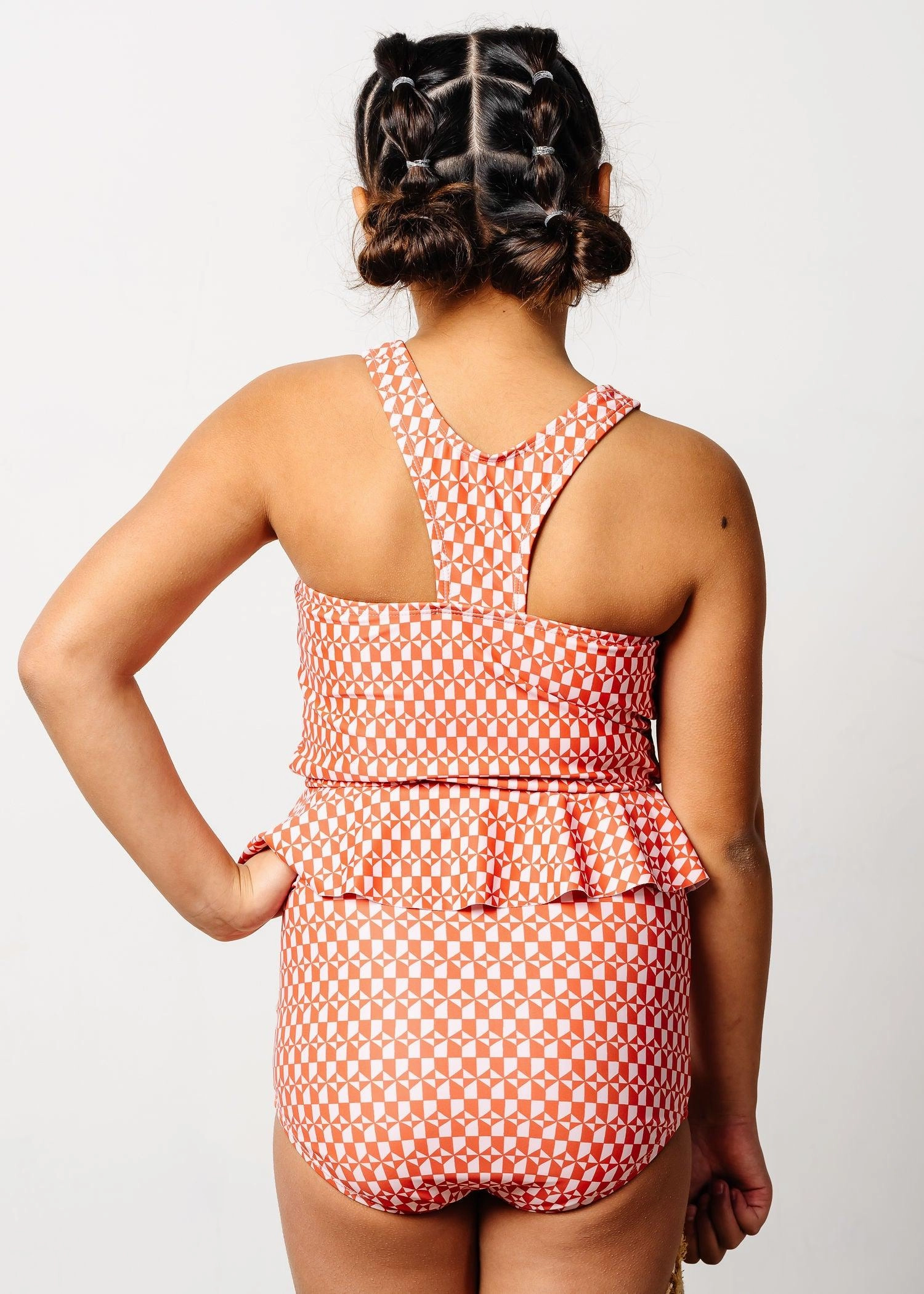 Geometric | Youth Racer Back Top